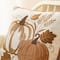 Glitzhome® Cotton Embroidered Pumpkin Pillow Cover